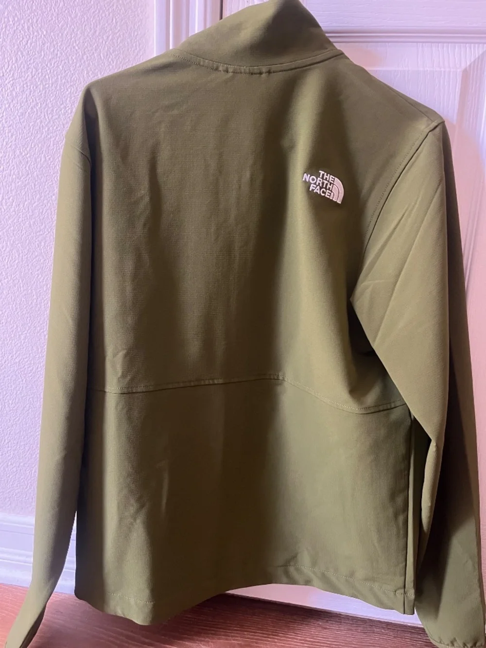 North Face green mustard shell
